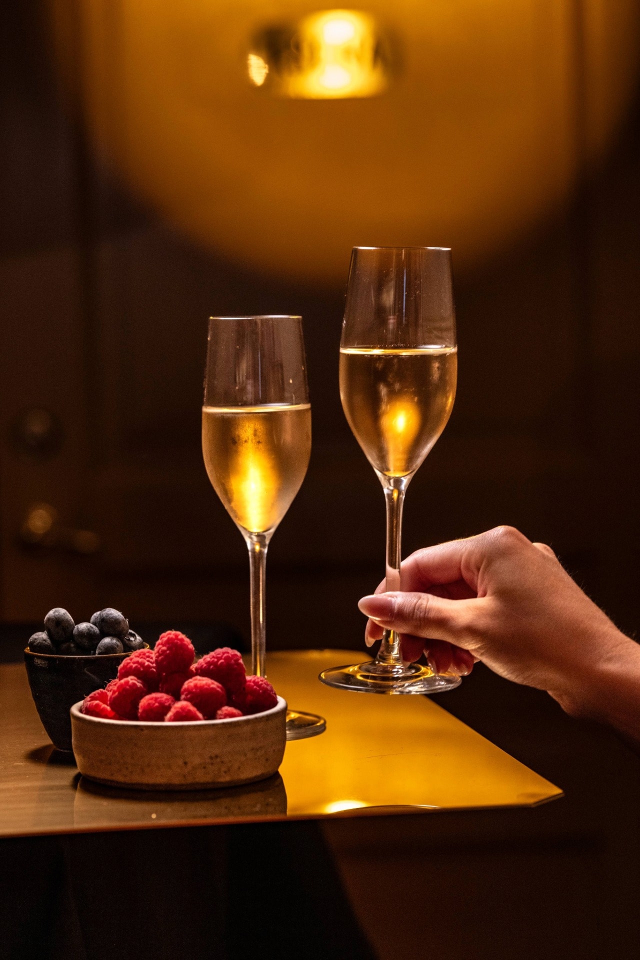 Bubbel och snacks i Cirkus Champagnebar